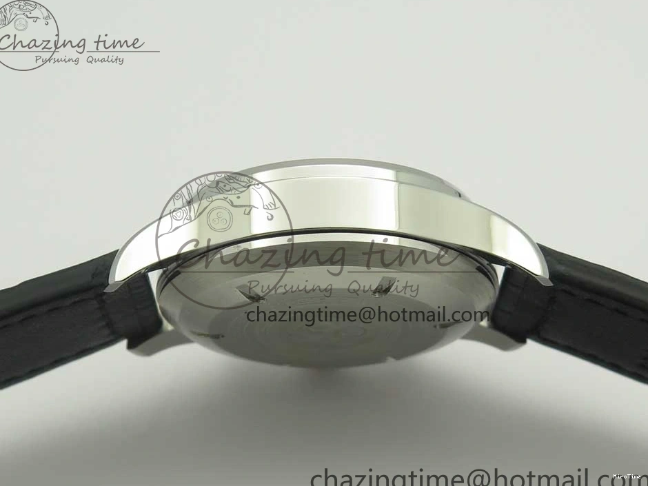 MIROTIME 0126 Pilot Chrono 377725 SS ZF 1:1 Best Edition White Dial on Black Leather Strap A Soft 7183